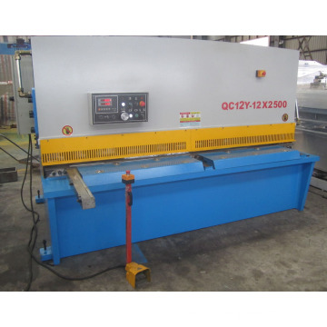 QC12y 12X2500 Hydraulic Swing Beam Metal Steel Plate Shearing Machine